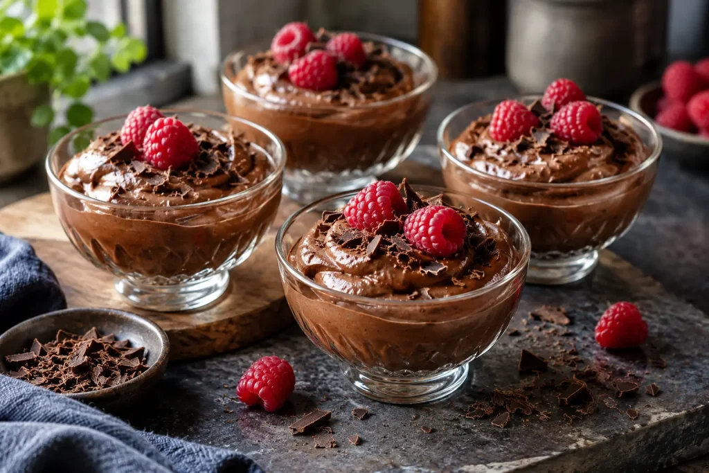Receptfoto van Chocolademousse met Griekse yoghurt zonder rauw ei